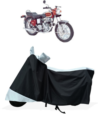Tricway Two Wheeler Cover for Royal Enfield(Machismo 500, White)