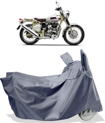 Amexride Two Wheeler Cover for Royal Enfield(Bullet Trials 500, Grey)