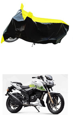VESMEI Two Wheeler Cover for TVS(Apache, Yellow)