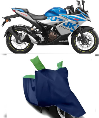 BbcMart Waterproof Two Wheeler Cover for Suzuki(Gixxer SF, Green)
