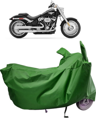 Amexride Two Wheeler Cover for Harley Davidson(Fat Boy, Maroon)