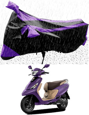 MWBB Waterproof Two Wheeler Cover for TVS(Scooty Zest 110, Black)