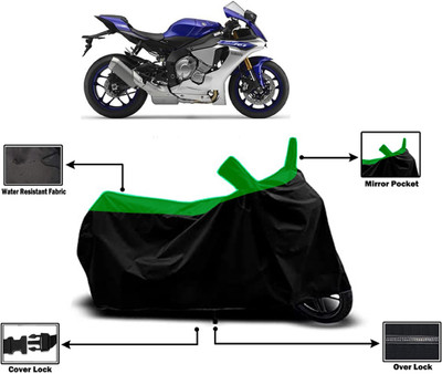 Amexride Two Wheeler Cover for Yamaha(YZF, Green)