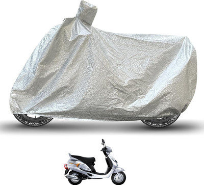 Caronix Waterproof Two Wheeler Cover for Mahindra(Duro, Silver)