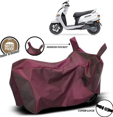 AASHTIK MART Two Wheeler Cover for TVS(iQube Electric, Maroon)