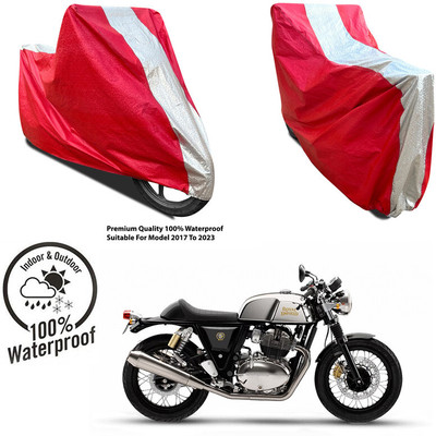 AUTOCAD Waterproof Two Wheeler Cover for Yamaha(Cygnus Ray ZR BS6, Silver, Red)