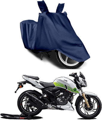 RRZ Two Wheeler Cover for TVS(Apache RTR 200 Fi E100, Blue)