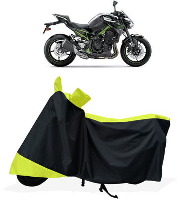 Tricway Two Wheeler Cover for Kawasaki(Z900 BS6, Yellow)