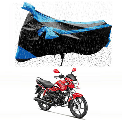 Furious3D Two Wheeler Cover for Hero(Passion, Blue, Black)
