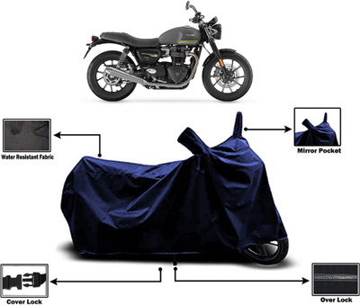 Amexride Two Wheeler Cover for Triumph(Speed Twin BS6, Blue)