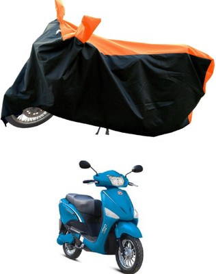 MWBB Waterproof Two Wheeler Cover for Hero(Electric Optima BS6, Orange)
