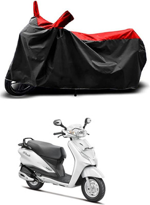 KEDIT Two Wheeler Cover for Hero(Duet LX 110CC BS6, Red, Black)