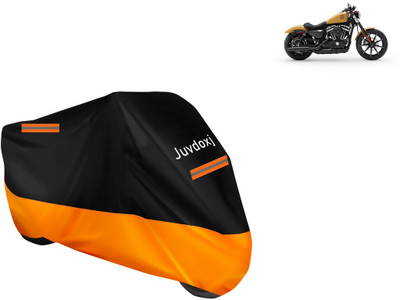 Juvdoxj Waterproof Two Wheeler Cover for Harley Davidson(Iron 883, Orange)