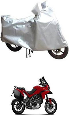 APNEK Waterproof Two Wheeler Cover for Ducati(Silver)