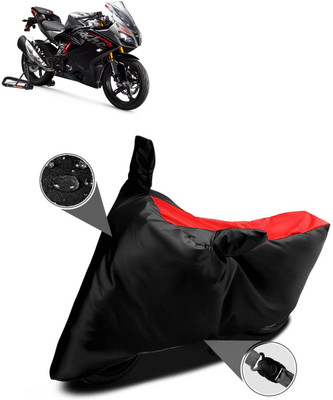 AutoGalaxy Waterproof Two Wheeler Cover for TVS(Apache RR 310, Red)