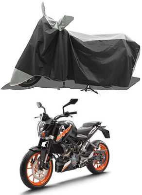 GROFATIK Two Wheeler Cover for KTM(Duke 200, Grey)