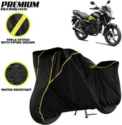 kerwa Waterproof Two Wheeler Cover for Honda(SP 125, Black, Yellow)