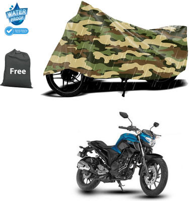 GOSHIV-car and bike accessories Waterproof Two Wheeler Cover for Yamaha(FZ, Yellow)