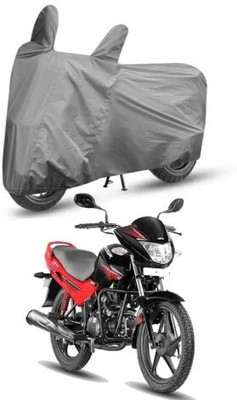 Tritika Waterproof Two Wheeler Cover for Hero(Glamour, Grey)