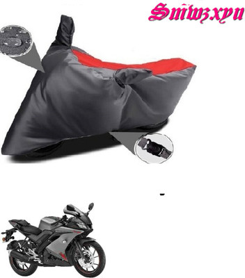 smwzxyu Waterproof Two Wheeler Cover for Yamaha(YZF R15 V3, Red, Black)