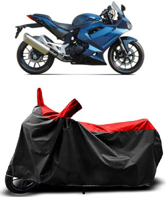 Fastak Two Wheeler Cover for Hyosung(GTS 300 BS6, Red)