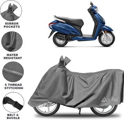 Y3H Waterproof Two Wheeler Cover for Honda(Activa 6G, Grey)
