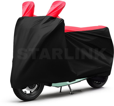 Starlink Waterproof Two Wheeler Cover for Hero(Electric Optima, Black, Red)
