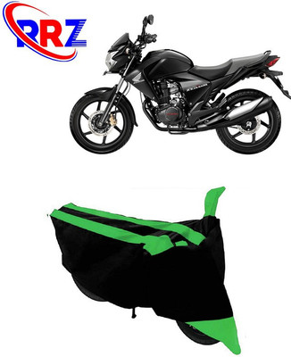 RRZ Waterproof Two Wheeler Cover for Honda(CBF150, Black, Green)