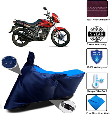 MISSION COLLECTION Waterproof Two Wheeler Cover for TVS(Flame DS 125, Blue)