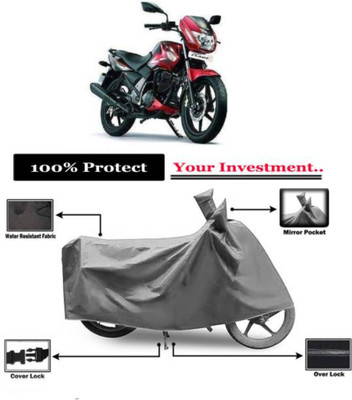 LIFE TO HUB Two Wheeler Cover for Hero, Honda, Bajaj, Ather, TVS, Yamaha(CRF1000L Africa Twin, Grey)