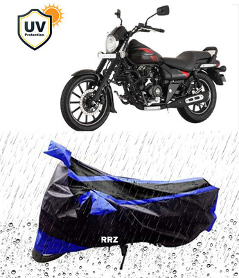 RRZ Waterproof Two Wheeler Cover for Bajaj(Avenger, Black, Blue)