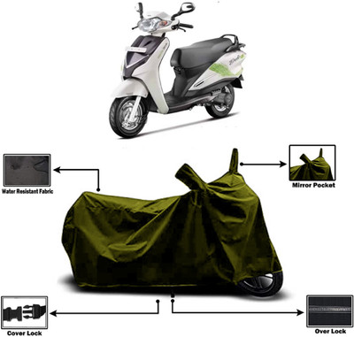 Amexride Two Wheeler Cover for Hero(Duet, Green)