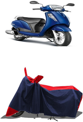 SUGASHRI Waterproof Two Wheeler Cover for Suzuki(Access 125, Red, Blue)