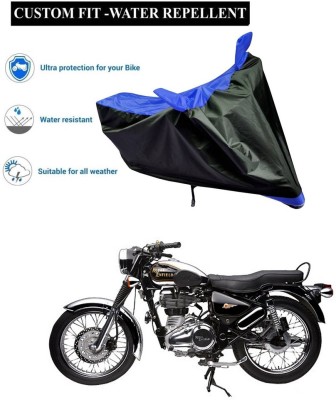 PAGORA Waterproof Two Wheeler Cover for Royal Enfield(Electra Delux, Blue)