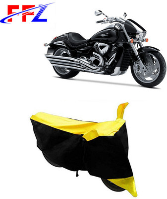 FFZ Waterproof Two Wheeler Cover for Suzuki(Intruder M1800R, Black, Yellow)