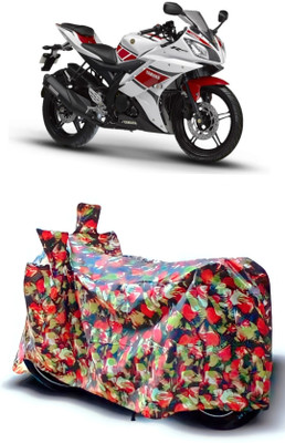 Autofly Waterproof Two Wheeler Cover for Yamaha(YZF R15 Ver 2.0, Multicolor)
