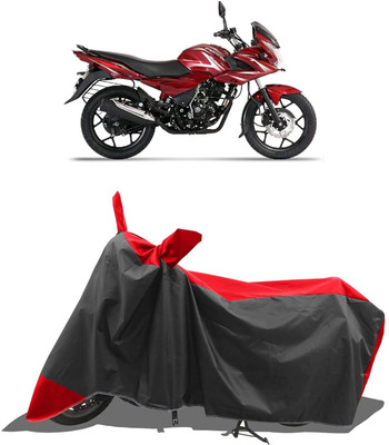 KEDIT Two Wheeler Cover for Bajaj(Discover 150 f, Red, Black)