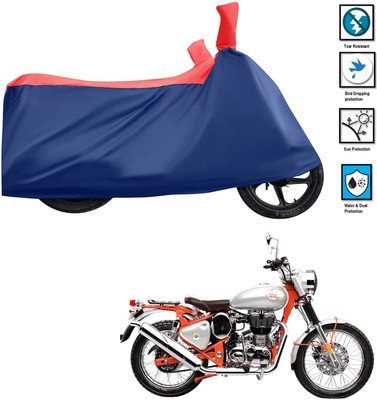 CODOKI Waterproof Two Wheeler Cover for Royal Enfield(Bullet Trials 500, Red)