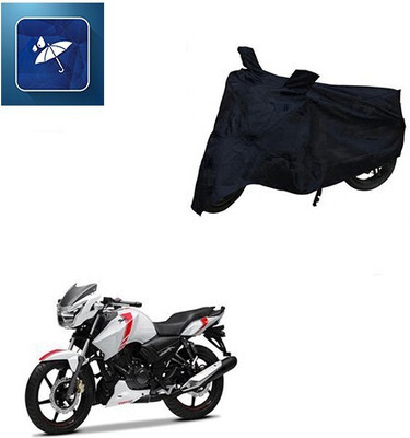 MMSSTAR Waterproof Two Wheeler Cover for TVS(Apache, Black)