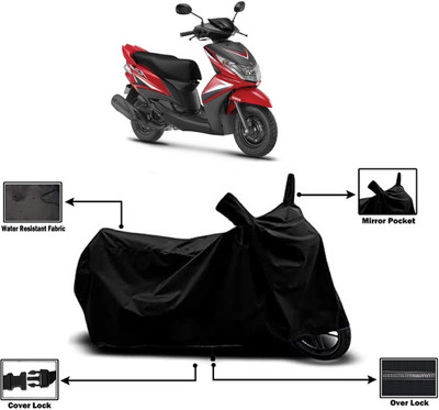 Amexride Two Wheeler Cover for Yamaha(Ray Z, Black)