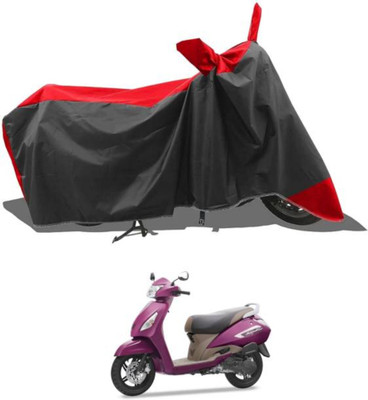 LIFE TO HUB Two Wheeler Cover for Hero, Honda, Bajaj, Ather, TVS, Yamaha(Activa, Black, Red)