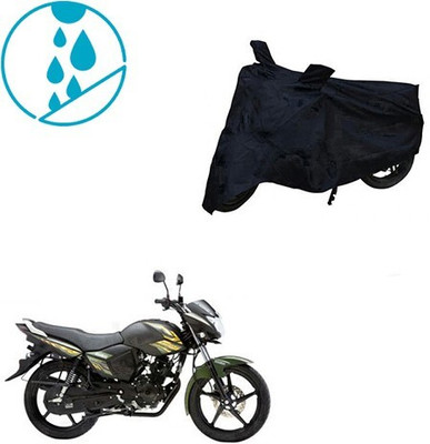 Mdstar Waterproof Two Wheeler Cover for Yamaha(Saluto, Black)
