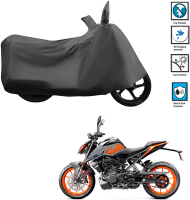 GOSHIV-car and bike accessories Waterproof Two Wheeler Cover for KTM(200 Duke BS6, Grey)