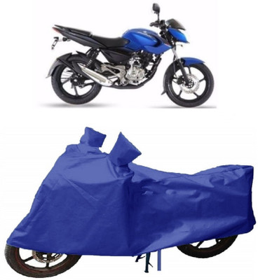 Matt Moon Two Wheeler Cover for Bajaj(Pulsar, Blue)