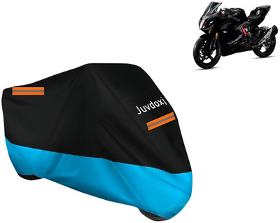 Juvdoxj Waterproof Two Wheeler Cover for TVS(Apache RTR 310, Blue)