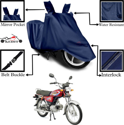 KEDIT Two Wheeler Cover for Universal For Bike(RX 100, Blue)
