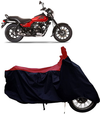 KEDIT Two Wheeler Cover for Bajaj(Avenger 180 Street, Red, Black)