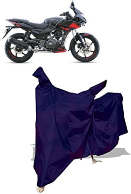 Amexride Two Wheeler Cover for Bajaj(Pulsar 220F, Blue)