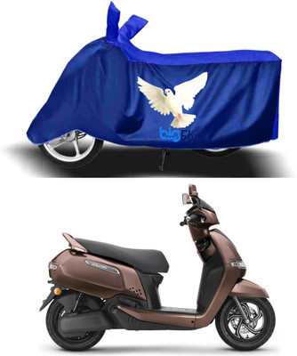 BigFly Two Wheeler Cover for TVS(iQube Electric, Blue)