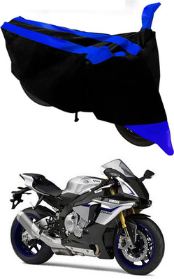 Mdstar Waterproof Two Wheeler Cover for Yamaha(YZF R1M, Blue, Black)